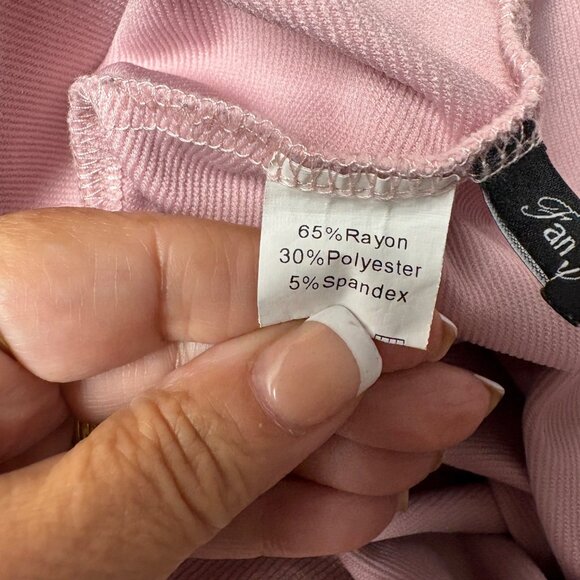 Famulily Womens Hoodie Size XXL Pink Sweatshirt Kangaroo Pocket Casual Comfy - Picture 7 of 9